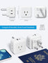 TROND South Africa Power Adapter 2 Pack - US to South Africa Travel Plug Adapter with 4 Outlets 2 USB (1 USB C), Type M Power Converter Adaptor fo...