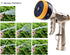 Garden Hose Nozzle Heavy Duty High Pressure Garden Sprayer for Car Washing, Watering Garden, Showering Dog & Pets with 7 adjustable patterns and f...