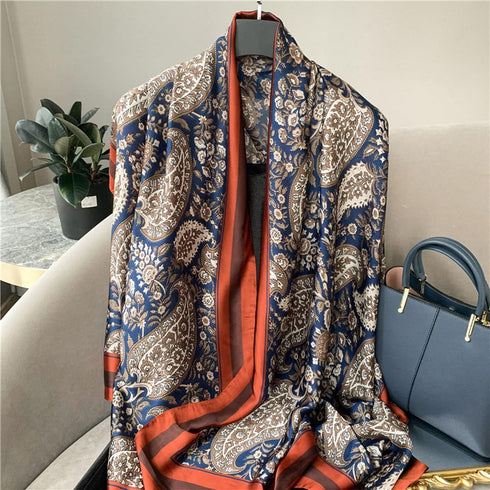Fashion Scarves Scarf Silk Feeling Scarves Long Lightweight Sunscreen Shawls for Women...