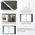 CAGIE A5 Binder 6 Ring Binder Notebook with Dividers Refillable Planner Binder with Pockets, A5 Refill Paper Include Planning Square Ruled and Dot...