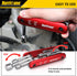 HURRICANE 6 in 1 Folding Nut Driver Set SAE, Hex Nut Driver Set, Cr-V Steel Shank. Premium Portable Premium Aluminum Handle. Easy to Carry Out, 3/...