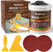 Black Wood Filler, Black Wood Putty, Paintable Stainable Wood Repair Putty, 9.87 Ounce Wood Furniture Repair kit, Quickly Repair Wood Cracks and H...