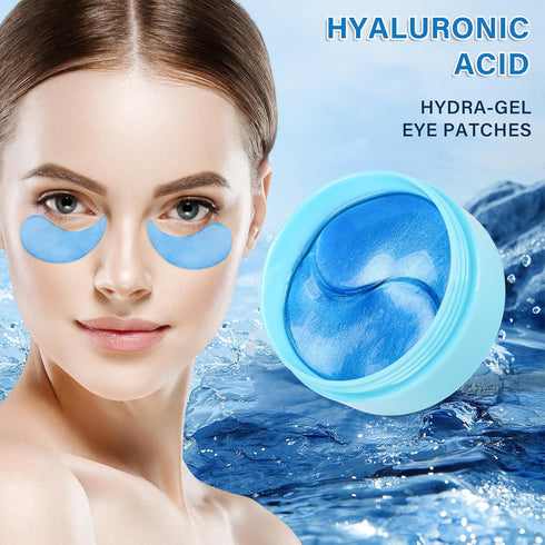 Hyaluronic Acid Eye Patch (60 pairs)-Collagen Eye Patch-Eye Skin Care Mask for Dark Circles, Wrinkles, Eye Pockets, Anti-Aging Rejuvenating Eye Ma...