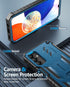 FNTCASE for Samsung Galaxy A14-5G Case: Dual-Layer Protective Textured Shockproof Rugged TPU Cover with Kickstand | Military Grade Drop Protection...