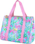 Lilly Pulitzer Cute Lunch Bag for Women, Large Capacity Insulated Tote Bag, Blue Mini Cooler with Storage Pocket and Shoulder Straps, Best Fishes...