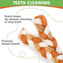 MON2SUN Dog Treats, 5 Inch Chicken and Rawhide Braids, Braided Rawhide Sticks Dog Chew Treats for Small Dogs, Teeth Cleaning and Long Lasting Dog ...