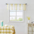 Central Park Yellow and White Kitchen Window Curtain Valance Stripe Sheer Boucle Linen Window Curtain, Living Room Decorative Rod Pocket (54" W x ...