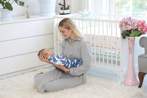 BaeBae Goods Swaddle Blanket, Adjustable Infant Baby Swaddling Wrap Set of 4, Baby Swaddling Wrap Blankets for Boys and Girls Made in Soft Cotton ...