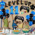 Video Game Birthday Party Set, Level Up 11 Video Game Balloons Controller Balloons Blue Black Stars Aluminum Foil Balloons Kit Decorations (11TH)...