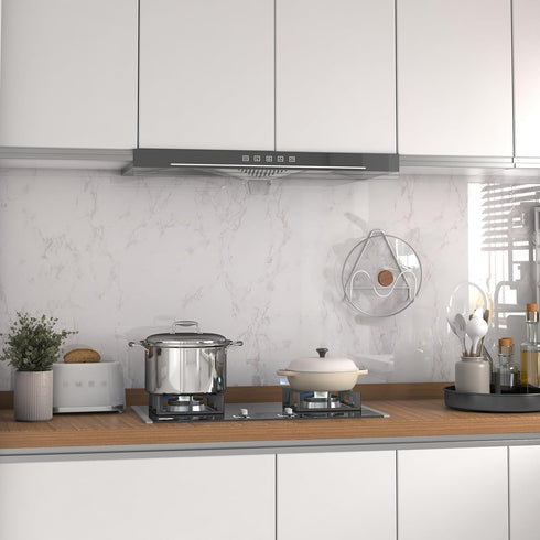 Marble Wallpaper Peel and Stick Wallpaper White Marble Contact Paper for Countertops 15.7“×78.7”Waterproof Wallpaper Self Adhesive Removable Wallp...