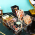 JessLab Acrylic Organizer, 3 Cube Sections Makeup Organizer for Drawer, Makeup Organizer for Vanity, Countertop, Bathroom, Kitchen and Cabinet Sto...