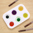 10 Pcs Plastic Paint Tray Palettes, Paint Tray Palettes for Painting Tray, Rectangular White Paint Palette Tray,Watercolor Oil Paints Acrylic Pale...