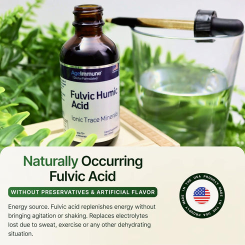 Fulvic Humic Acid Ionic Trace Minerals with Electrolytes Liquid Supplement. 75+ Plant Derived Mineral Drops for Energy Boost and Hydration. Up to ...