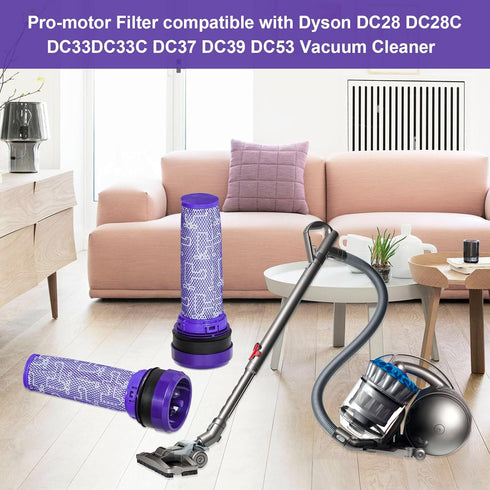 HIFROM Replacement Pre Motor Stick Filter Compatible with Dyson DC28 DC37 DC39 DC53 Vacuum Cleaner, Washable HEPA Filter Replacement for 923413-01...