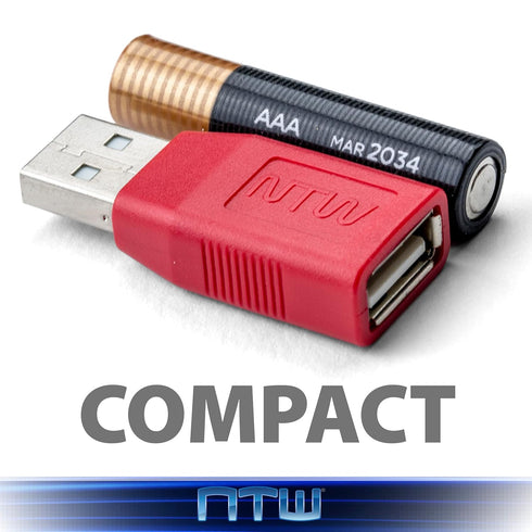 NTW 2nd Gen Secure Charging USB Adapter (5pk) Data Blocker USB Charger, USB Condom for Blocking Data Sync/Protect Against Juice Jacking/Charge Onl...
