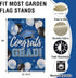 Class of 2024 Congrats Grad Small Decorative Garden Flag, Blue Graduation Cap Balloon Yard Lawn Outside Decor, High School College Burlap Outdoor ...