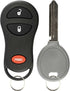 KeylessOption Keyless Entry Remote Fob Uncut Ignition Car Key Replacement for GQ43VT17T, 04686481...