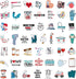 100PCS Doctor Stickers, Medical Equipment Stickers Aesthetic Decals Vinyl Waterproof Doctor Appreciation Gifts Stickers for Water Bottle Laptop Lu...