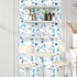 Blue Leaf Wallpaper Peel and Stick Vintage Leaf Contact Paper White Greenery Floral Wallpaper Waterproof Self-Adhesive Wall Covering for Bedroom C...