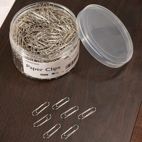 Silver Medium Paper Clips, 750 Pack Paperclips 1.3 Inch (33 mm) Paper Clips Suitable for Office School and Daily Use Also Used for Daily DIY Paper...