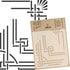 NAKLEO DIY Reusable Plastic Stencil - Art Deco Frames Borders 1 - Art Craft Wall Painting Pattern Template Scrapbooking Decoupage - Fabric Furnitu...