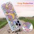 EYZUTAK Case for iPhone 13 Pro Max, Colorful Retro Oil Painting Flower Moon Pattern Laser Cute Curly Wave Edge Exquisite Phone Cover Stylish Durab...
