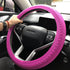 Car Steering Wheel Cover Silicone Steering Wheel Cover 13 Colors for Choice (Pink)...