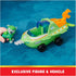Paw Patrol Aqua Pups Rocky Transforming Sawfish Vehicle with Collectible Action Figure, Kids Toys for Ages 3 and up...