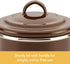 Ayesha Curry Enamel on Steel Bacon Grease Can / Bacon Grease Container - 4 Inch, Brown...