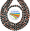 LPBeads 200Pcs Polished 6mm Round Natural Brown Red Tiger Eye Gemstone Loose Beads with Stretch Cord for Jewelry Making Bracelets...