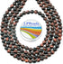 LPBeads 200Pcs Polished 6mm Round Natural Brown Red Tiger Eye Gemstone Loose Beads with Stretch Cord for Jewelry Making Bracelets...