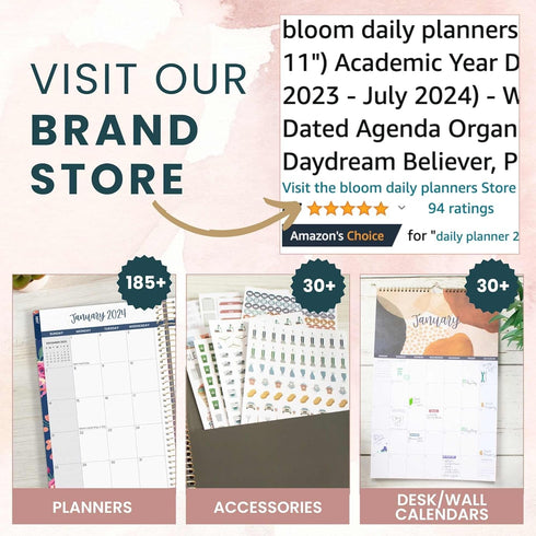 bloom daily planners Daily Planning System Tear Off to-Do Pad - Undated Checklist Notepad Organizer with Perforated Sheets - 6" x 9" (Floral Dots)...