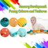Tummy Time Toys 0-6 Months Baby Musical Stuffed Animal Infant Toys with Ruler Design, Rattle and Multi-Textures, 0-3-6-12 Months Newborn Toys for ...