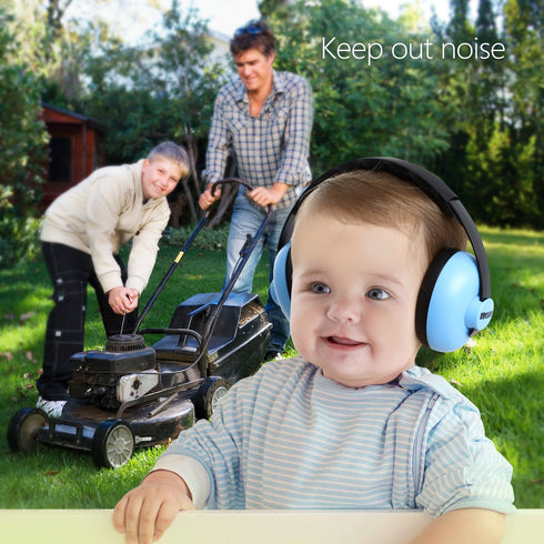 Baby Ear Protection Noise Cancelling Headphones for Babies for 3 Months to 3 Years (Blue)...