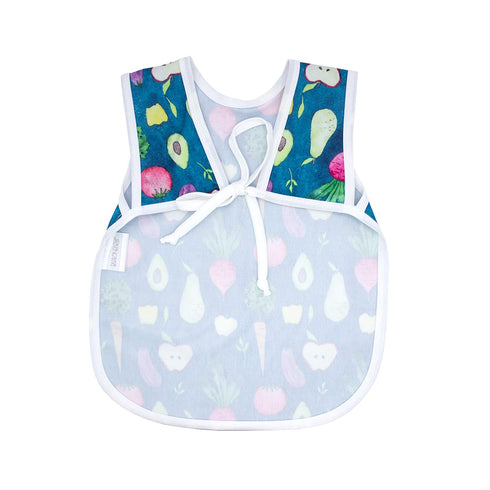 BapronBaby Organic Produce Bapron - No Neck Tie Safer Bib for Baby & Toddler - Soft Waterproof Stain Resistant - Machine Washable - Sz Preschool 3...
