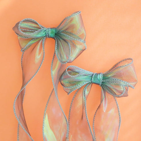 Holographic Green Ribbon 1.5 inches x 10 yards for Gift Wrap Birthday Decorations Christmas Decorations Wedding (Green, 10 yards)...