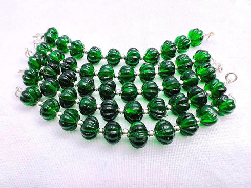 1 Strand Emerald Quartz 10 Pcs Beads Size 9Mm Melon Shape Cut Smooth Beads For Jewellery Making, Beading & Craft Supplies Kcrafts-Rk_K58...