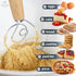 Zulay Kitchen 13-Inch Danish Dough Whisk - Wooden Danish Whisk for Dough with Stainless Steel Dough Hook - Traditional Dutch Whisk - Bread Whisk f...