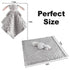 Pro Goleem Loveys for Babies - Soft Security Blanket Baby Snuggle Toy Newborn Stuffed Animals Baby Gifts for Boys and Girls, Grey Bunny 16 Inch...