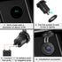 USB C Car Charger Socket, Qidoe 12V/24V Dual USB Outlet PD3.0 & QC3.0 Car USB Port with LED Voltmeter and ON/Off Switch DIY Car Socket for Car Boa...