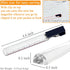 MAGDEPO 2X Bar Magnifying Ruler 6" with Guiding Line & Mini Line Magnifier with Clip for Reading Small Prints, Bible, Books, Newspaper, Documents,...
