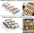Clear Acrylic Spice Drawer Organizer, 4 Tier- 1 Set Seasoning Jars Drawers Insert, Kitchen Spice Rack Tray for Drawer/Countertop (Jars not include...