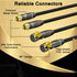 RCA Cable 10 FT, 90 Degree Right Angle 2RCA to 2RCA Stereo Audio Cable, Zinc Alloy Shell, Gold-Plated Plug, 2 RCA Audio Cord, for Home Theater, Su...