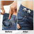 OIIKI 4 Pairs Adjustable Star Buttons for Loose Jeans, No Sewing Pant Waist Buckles, Cute Detachable Star Pant Waist Tightener for Jeans,Pants, Sk...