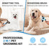 MIU COLOR Pet Grooming Brush?Deshedding Tool & 2 Sided Undercoat Rake for Dogs & Cats,2 in 1,Reduces Shedding and Remove Knots,Mats,Tangles for Ca...