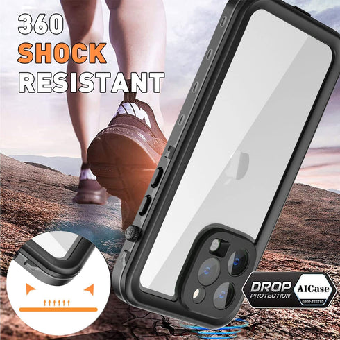AICase for iPhone 14 Pro Case Waterproof, Compatible with Magsafe Magnetic Protective iPhone 14 Pro Phone Case, Water Proof Mag Safe Magnet Shockp...