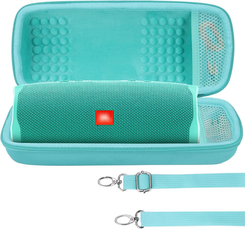Hard Case Compatible with JBL Charge 5 Charge 4 Waterproof Bluetooth Speaker (Teal Case)...