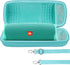 Hard Case Compatible with JBL Charge 5 Charge 4 Waterproof Bluetooth Speaker (Teal Case)...