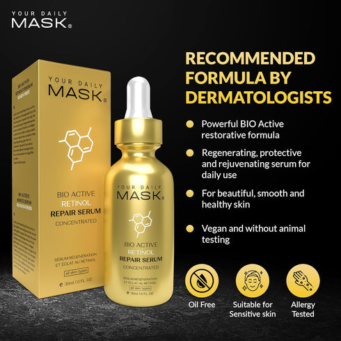 Retinol Serum for Face – Gentle Anti-Aging Serum with Retinol, Hyaluronic Acid, and Vitamin E for A More Youthful Feel – Skin Care Made to Improve...