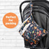 2pcs Cloth Diaper Wet Dry Bags Waterproof Reusable with Two Zippered Pockets Travel Beach Pool Daycare Soiled Baby Items Yoga Gym Bag for Swimsuit...